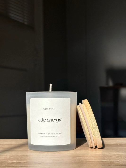 Latte Energy Candle