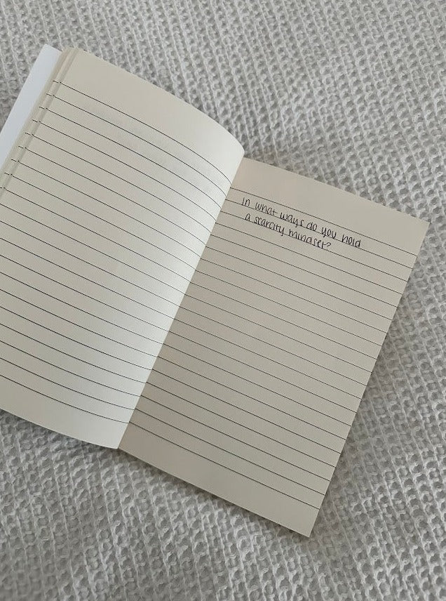Journal prompt from mental health and healing wellness journal